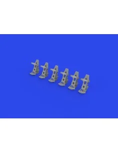 Luftwaffe rudder pedals PRINT, 1/32 - Eduard Accessories 632191