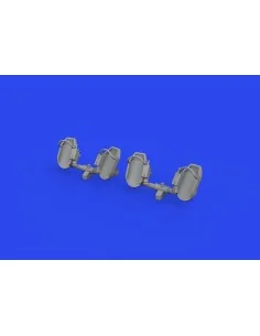 Bf 109E rudder pedals early PRINT, 1/32 - Eduard Accessories 632192