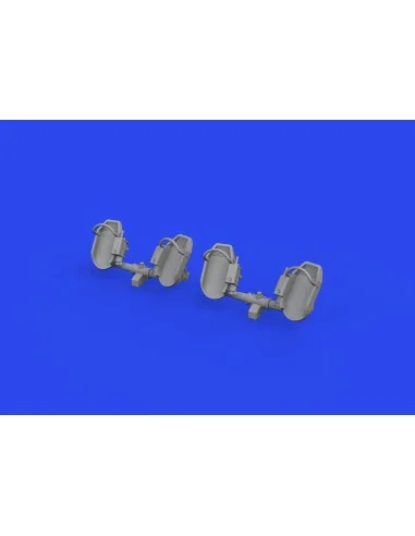 Bf 109E rudder pedals early PRINT, 1/32 - Eduard Accessories 632192
