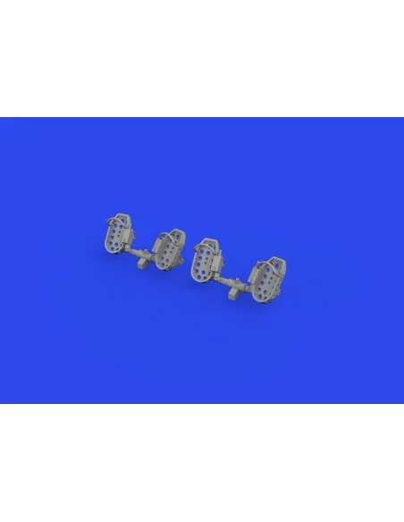 Bf 109E rudder pedals late PRINT, 1/32 - Eduard Accessories 632193