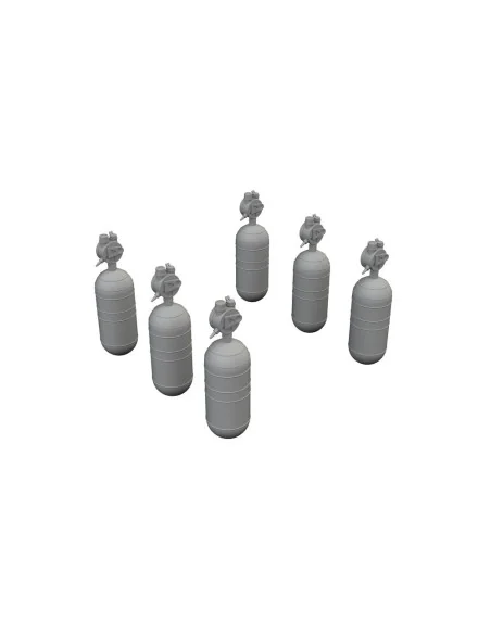 [NO_DESC] WWII USAAF oxygen cylinder A-6 PRINT, 1/32 - Eduard Acces...