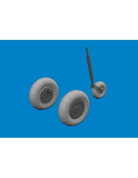 Bf 109K-4 wheels for Kotare, 1/32 - Eduard Accessories 632206