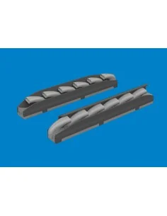 [NO_DESC] Bf 109K-4 exhaust stacks PRINT for Kotare, 1/32 - Eduard ...