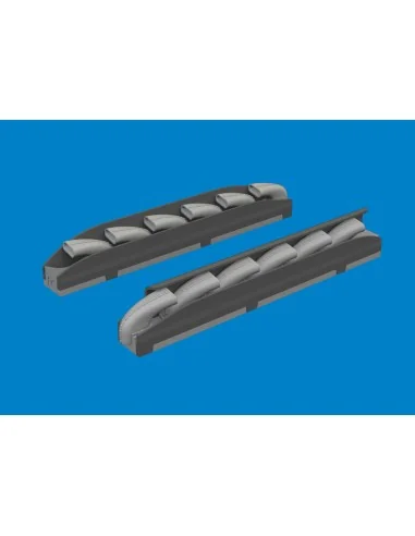 Bf 109K-4 exhaust stacks PRINT for Kotare, 1/32 - Eduard Accessorie...