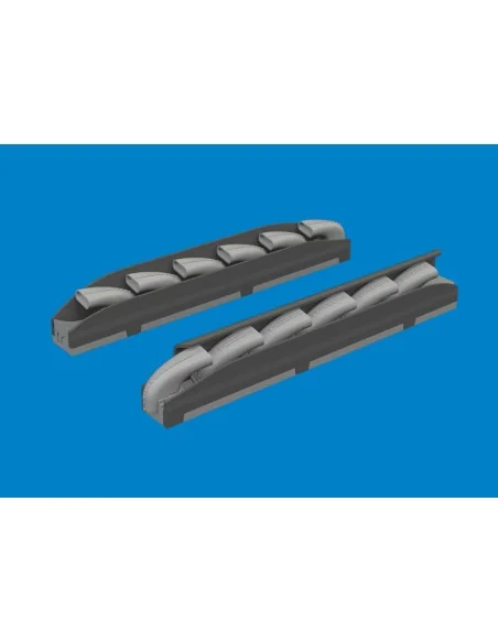 Bf 109K-4 exhaust stacks PRINT for Kotare, 1/32 - Eduard Accessorie...
