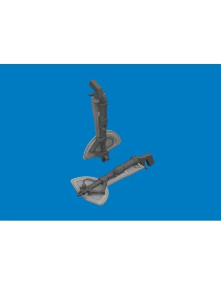 [NO_DESC] Bf 109G undercarriage legs PRINT for Revell, 1/32 - Eduar...