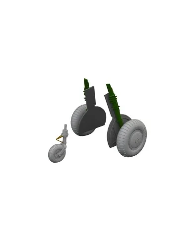 Bf 108 regular wheels LööKplus, 1/48 - Eduard Accessories 644276