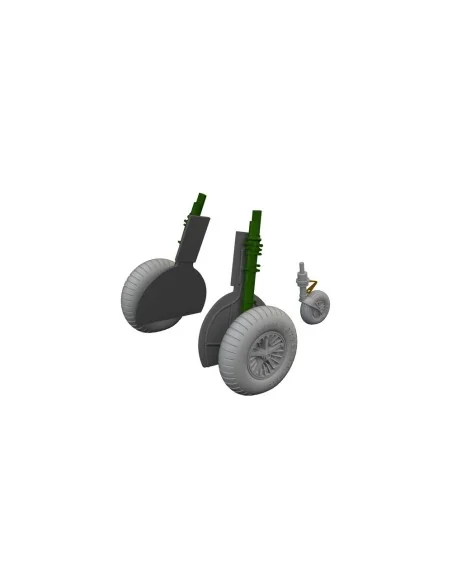 Bf 108 spoked wheels LööKplus, 1/48 - Eduard Accessories 644277