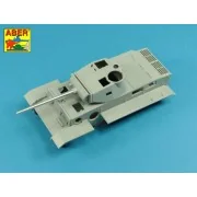 7, 5cm gun barrel for German Tank Pz.Kpfw. VI Ausf. B (VK36.01), 1/...