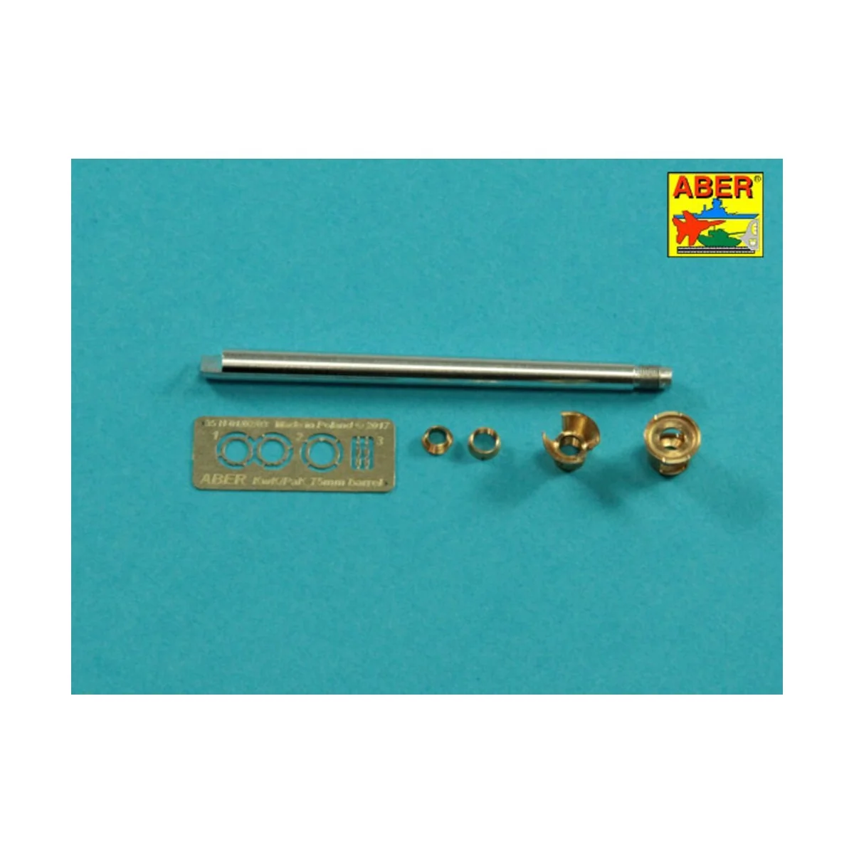 75mm gun barrel with muzzle brake for German Tank Pz.Kpfw. VI Ausf....