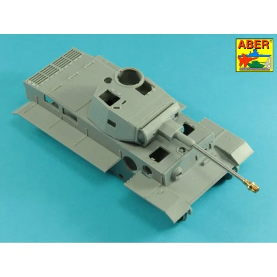 75mm gun barrel with muzzle brake for German Tank Pz.Kpfw. VI Ausf....