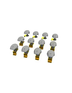 WWII German NOTEK head lights PRINT, 1/48 - Eduard Accessories 635048 2