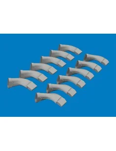 Spitfire Mk.VIII exhaust fishtail PRINT AIRFIX, 1/24 - Eduard Acces... 2