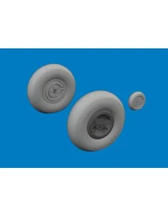 Spitfire Mk.VIII wheels 4spoke AIRFIX, 1/24 - Eduard Accessories 62...