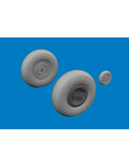 [NO_DESC] Spitfire Mk.VIII wheels 4spoke AIRFIX, 1/24 - Eduard Acce...