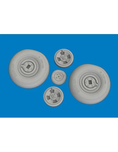 Spitfire Mk.VIII wheels 4spoke AIRFIX, 1/24 - Eduard Accessories 62...