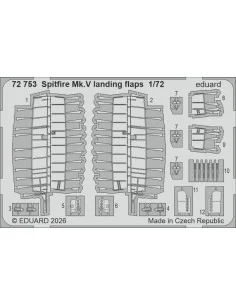 Spitfire Mk.Vb w/ rounded exhausts for Eduard, 1/72 - Eduard Access...