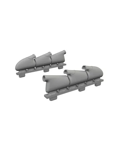 Spitfire Mk.Vb w/ rounded exhausts for Eduard, 1/72 - Eduard Access...