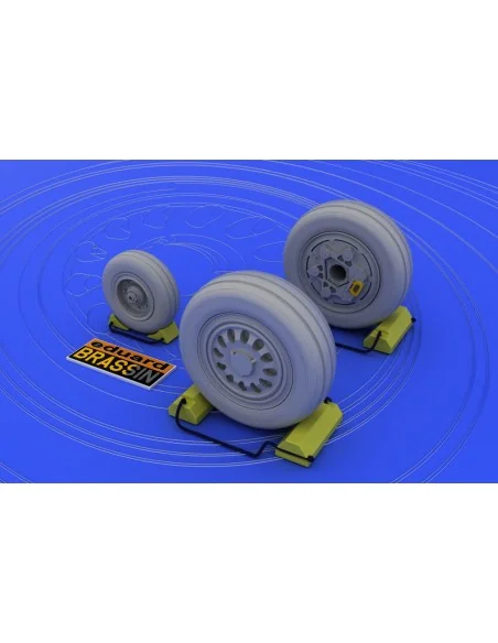 [NO_DESC] F-16 late wheels (KIN), 1/48 - Eduard Accessories 648011