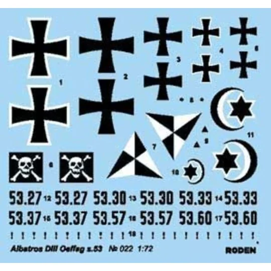 Albatros D.III Oeffag s.53, 1/72 - Roden 022