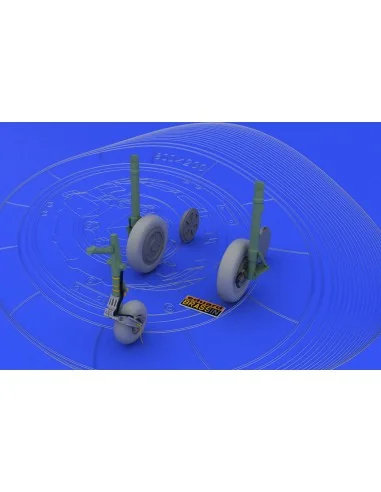 MiG-21 wheels for Eduard, 1/48 - Eduard Accessories 648026