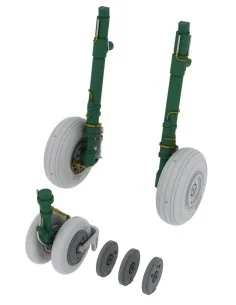 MiG-29 wheels for Academy/Eduard, 1/48 - Eduard Accessories 648037