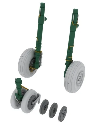 MiG-29 wheels for Academy/Eduard, 1/48 - Eduard Accessories 648037
