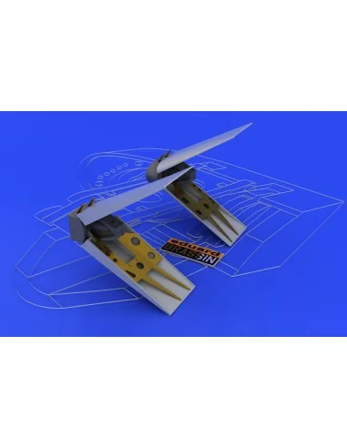 F-16 air brakes for Tamiya, 1/48 - Eduard Accessories 648039