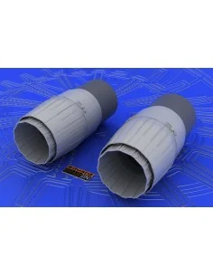 MiG-29 exhaust nozzles for Academy/EDU, 1/48 - Eduard Accessories 6...