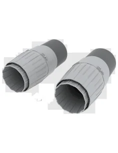 MiG-29 exhaust nozzles for Academy/EDU, 1/48 - Eduard Accessories 6... 2