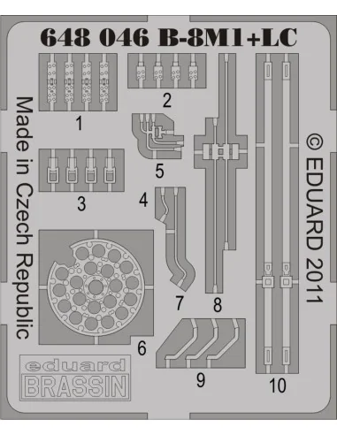 [NO_DESC] Rocket launcher B-8M1 and loading cart, 1/48 - Eduard Acc...
