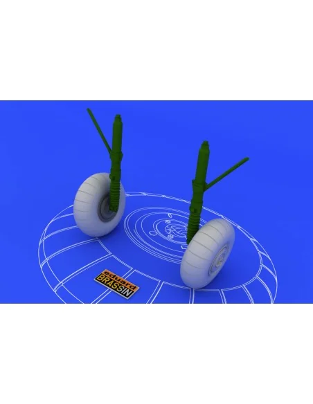 Bf 110 C/D main undercarriage wheels, 1/48 - Eduard Accessories 648052