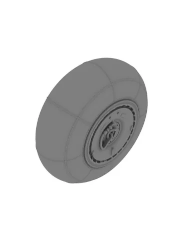 Bf 110 C/D main undercarriage wheels, 1/48 - Eduard Accessories 648052