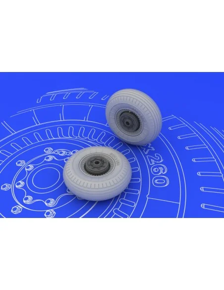 II-2 Shturmovik wheels for Tamiya, 1/48 - Eduard Accessories 648072