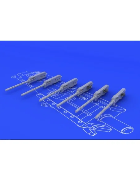 [NO_DESC] Browning M-2 guns (6 pcs.), 1/48 - Eduard Accessories 648075