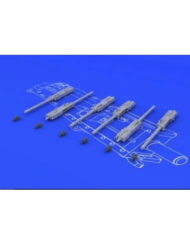 Browning M-2 guns (6 pcs.), 1/48 - Eduard Accessories 648075
