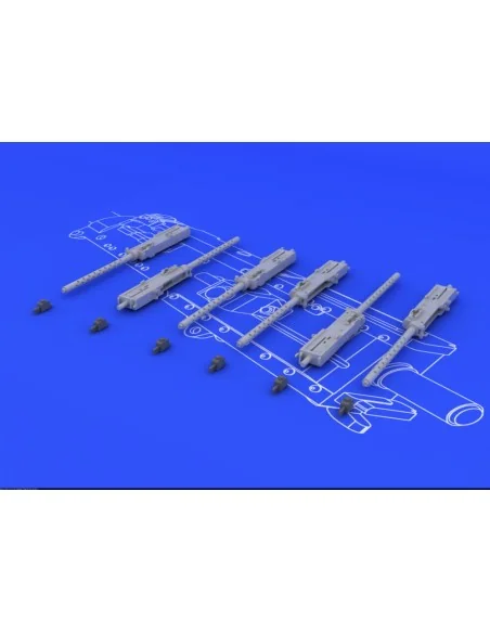 Browning M-2 guns (6 pcs.), 1/48 - Eduard Accessories 648075