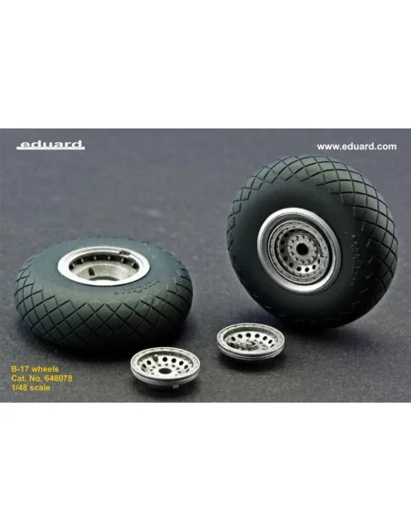 [NO_DESC] B-17 wheels, 1/48 - Eduard Accessories 648078