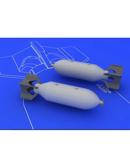 US 500lb bombs (2 pcs), 1/48 - Eduard Accessories 648081