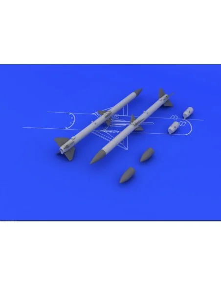AIM-120A/B AMRAAM (2pcs), 1/48 - Eduard Accessories 648084