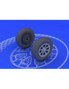 F6F wheels for Eduard, 1/48 - Eduard Accessories 648102
