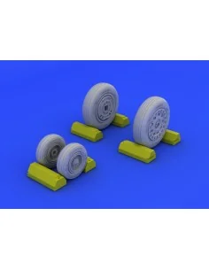 F-4B/N wheels for Academy, 1/48 - Eduard Accessories 648114 2