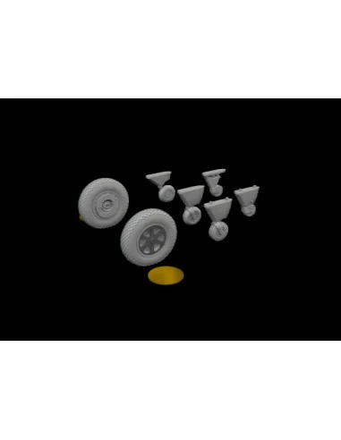 Spitfire wheels - 4 spoke for Eduard, 1/48 - Eduard Accessories 648115