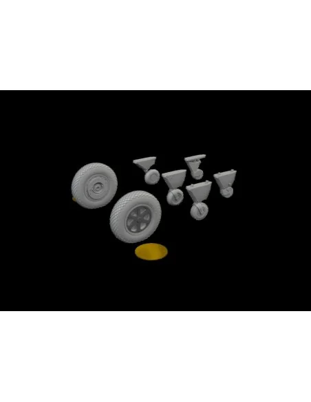 Spitfire wheels - 4 spoke for Eduard, 1/48 - Eduard Accessories 648115