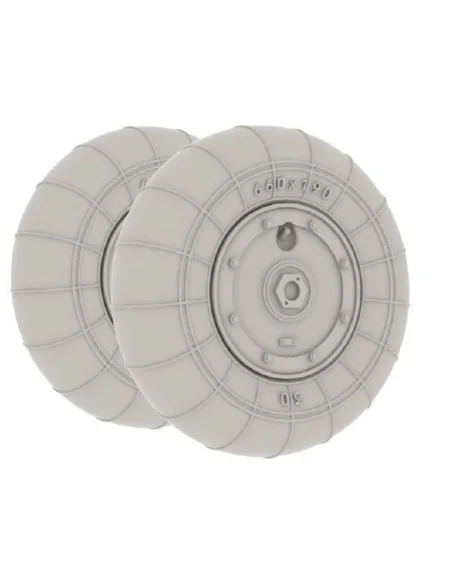 Bf 109G-10 wheels for Eduard, 1/48 - Eduard Accessories 648158