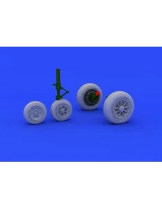 F-104 undercarriage wheels late f.Hasega, 1/48 - Eduard Accessories...