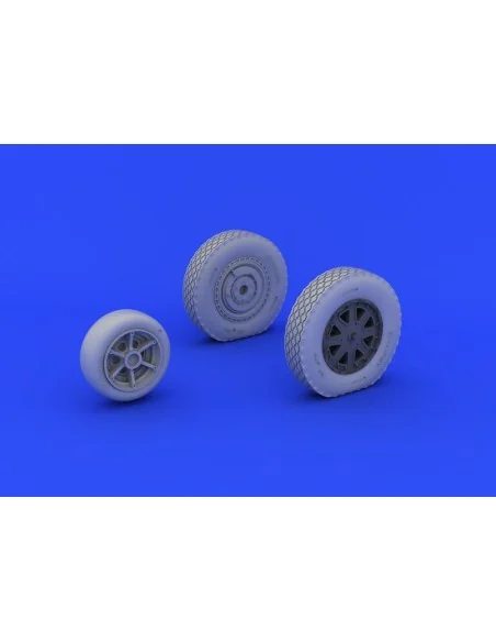 P-39 wheels late for Eduard, 1/48 - Eduard Accessories 648203