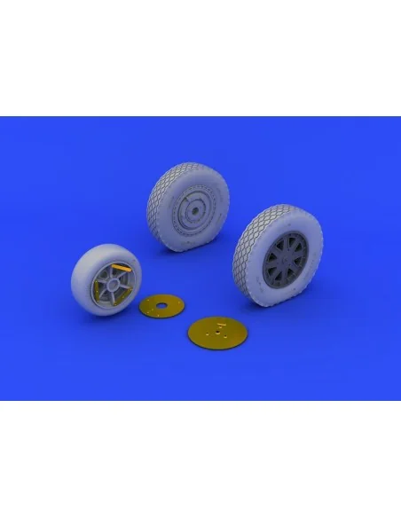 P-39 wheels late for Eduard, 1/48 - Eduard Accessories 648203