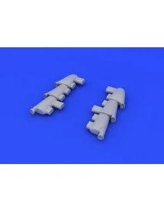 Hurricane Mk.I exhaust stacks f.Airfix, 1/48 - Eduard Accessories 6...