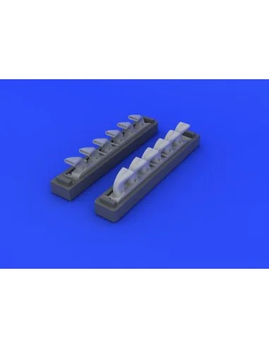 Bf 109G exhaust stacks for Eduard, 1/48 - Eduard Accessories 648247